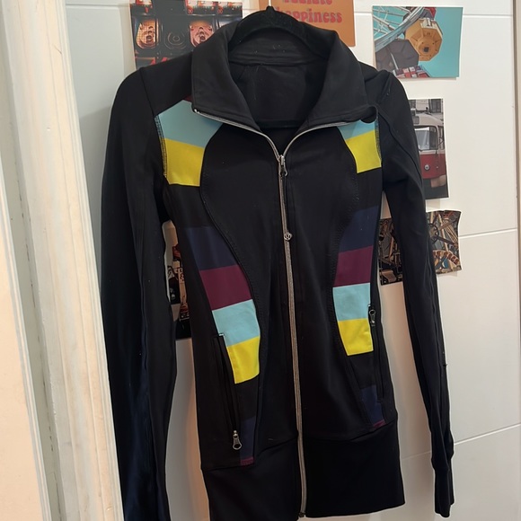 Lululemon multi color zip up jacket - Picture 2 of 4